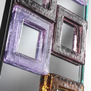 "Quadrati"Murano Glass Mirror