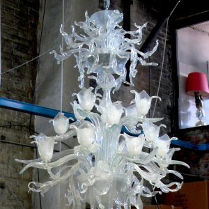 "Fior di loto"Murano Glass Chandelier