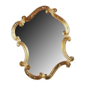 "Storti Oro"Murano Glass Mirror