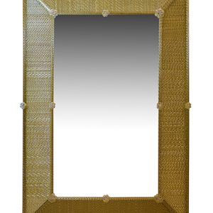 "Foscari gold"Murano Glass Mirror
