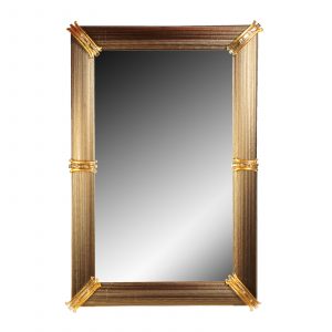 "Rigadin Oro"Murano Glass Mirror