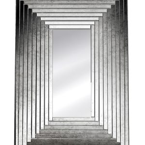 "Striche Argento"Murano Glass Mirror