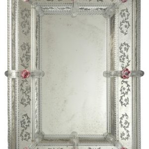 "Roselle"Murano Glass Mirror