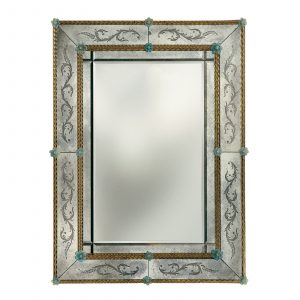 "Burello" Murano Glass Mirror