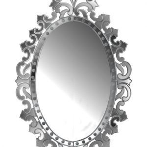 "Top Kapi White"Murano Glass Mirror